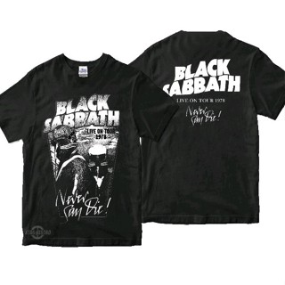 Kaos BLACK SABBATH Live on tour 1978 เสื้อยืดลําลอง แขนสั้น คอกลม ลายหิน พรีเมี่ยม สไตล์วินเทจ