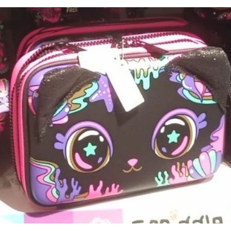 Smiggle Hey Cat Hardtop กล่องดินสอคู่