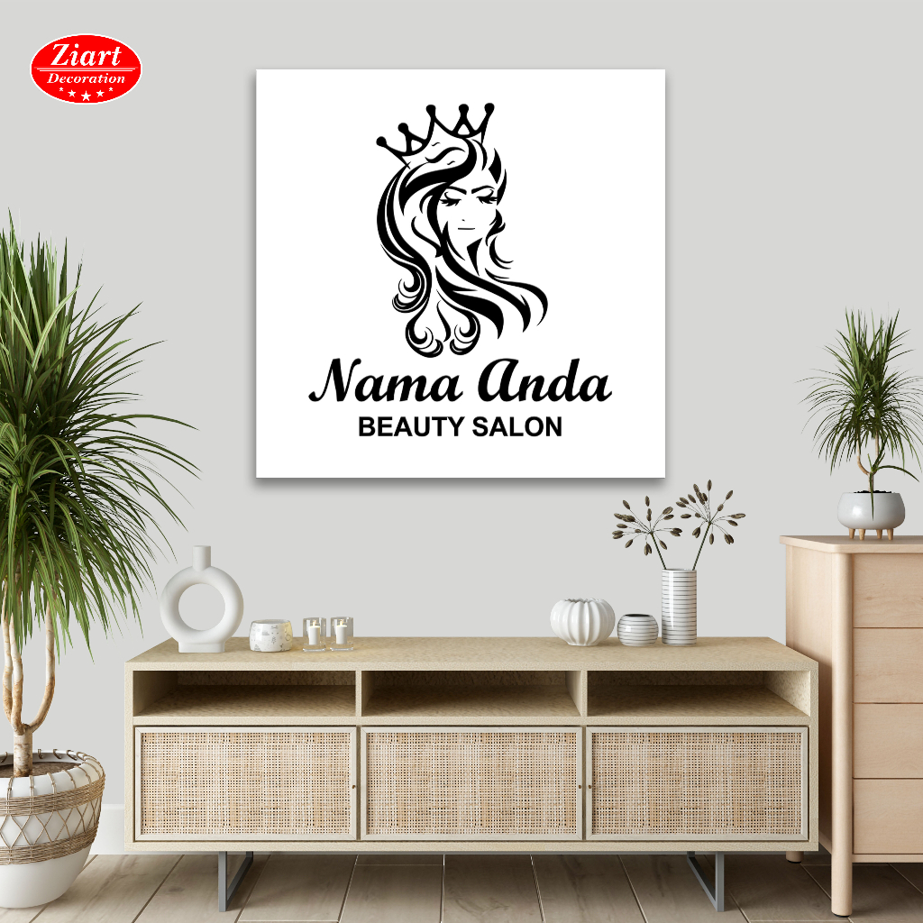 WDS10 PVC อะคริลิคนูนโลโก้ธุรกิจ Salon