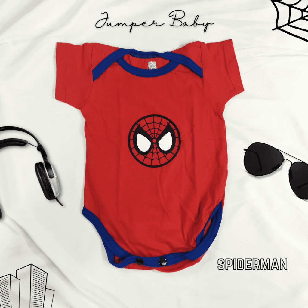 เสื้อผ้าเด็กจัมเปอร์ Romper Jumsuit เด็กทารกแรกเกิด 0-12 เดือน Superhero ตัวอักษร Superman Spiderman Batman Iron Man กัปตันอเมริกาของขวัญ Hampers Birth ของขวัญ - รูปที่ 3