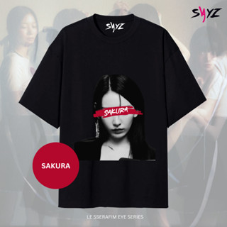 พร้อมส่ง เสื้อยืด ลาย Sakura Le SserafimEye Series - Miyawaki Sakura - kaos baju