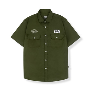 เจน | Gusto เสื้อทํางาน ปักลายกองทัพ