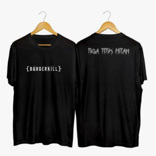 เสื้อยืด พิมพ์ลาย DISTRO METAL BAND 1 สามจุด สีดํา 100_