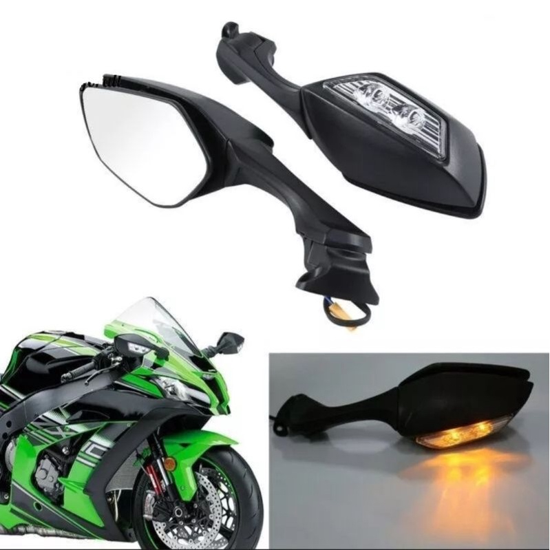 Zx10r กระจกไฟเลี้ยวกระจกไฟเลี้ยว Cbr 250 Ninja 250 R15 R25 ETC.