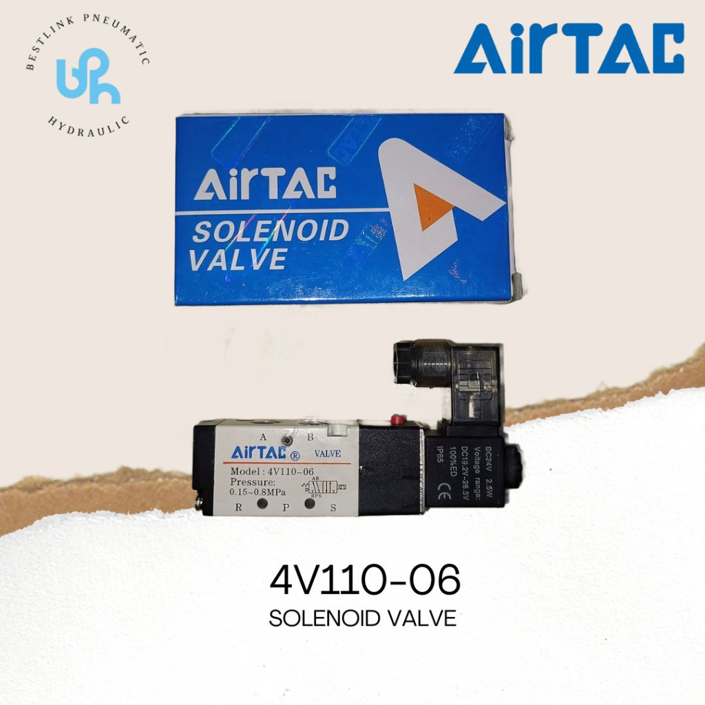 AIRTAC 4V110-06 ซ็อกเก็ตรุ่นโซลินอยด์วาล์ว PNEUMATIC