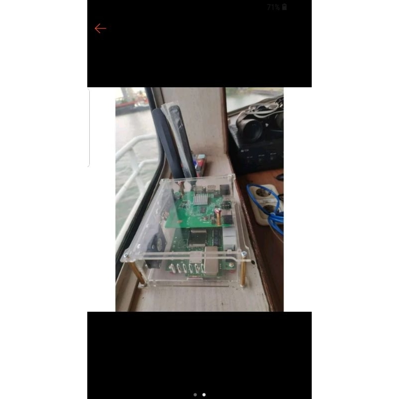 เคสอะคริลิคสําหรับ Orbit Max + STB A95X Openwrt