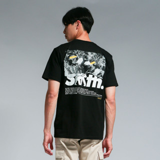 เสื้อยืดแขนสั้น พิมพ์ลาย House of Smith สีดํา สําหรับผู้ชาย - Nf 3