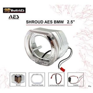 Shroud BMW Classic 2.5 นิ้ว รถจักรยานยนต์ รถยนต์ สีขาว