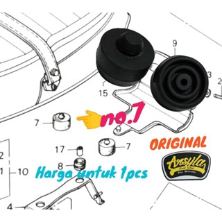 ยางรองนั่ง สําหรับ Honda gl100 gl125 gl 100 gln125 77206-375-000