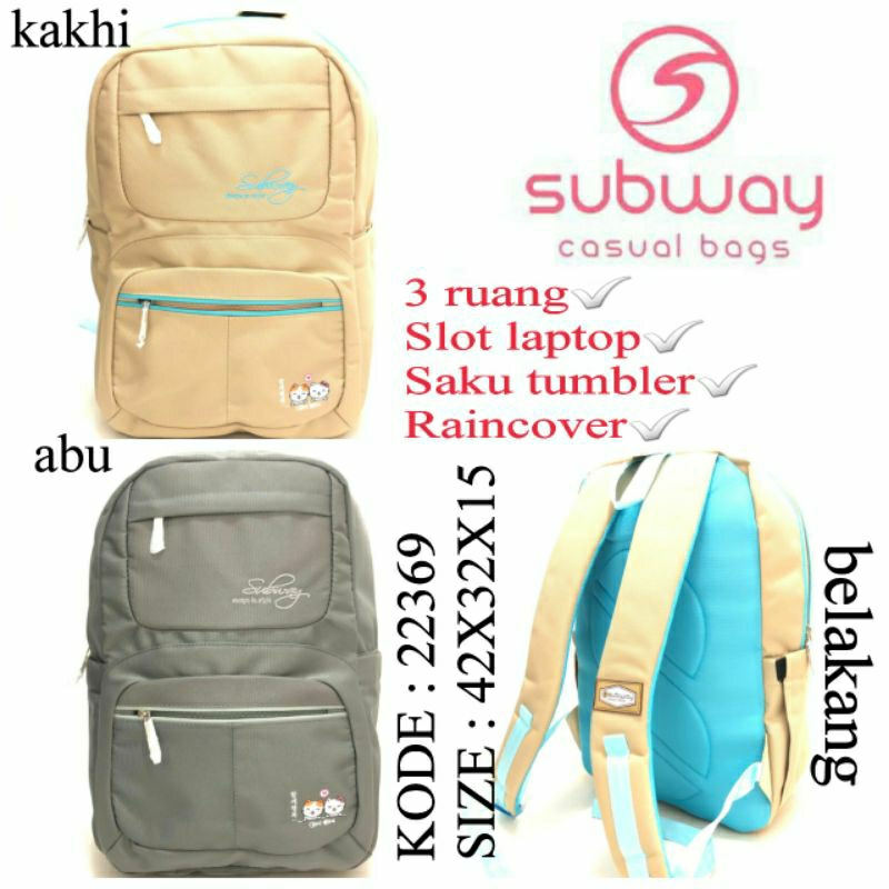 Original Subway 22369 Subway School Backpack สําหรับผู้หญิง
