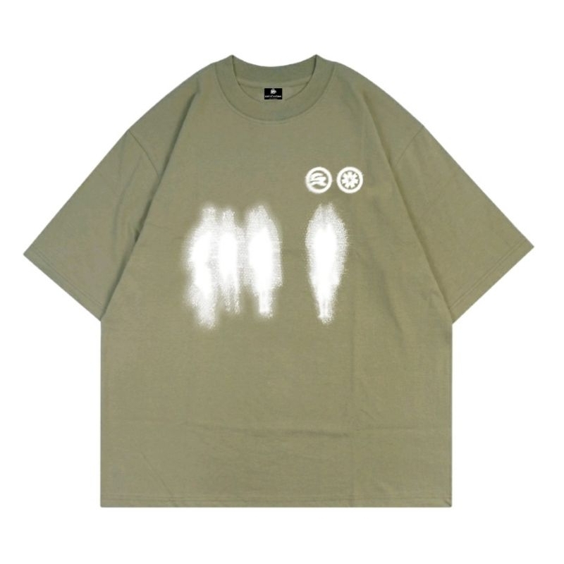 Satisifying FAST Tshirt Oversize Boxy 24s สีเขียวมะกอก