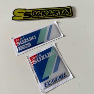 สติกเกอร์ ลายนูน Suzuki ECSTAR TEAM