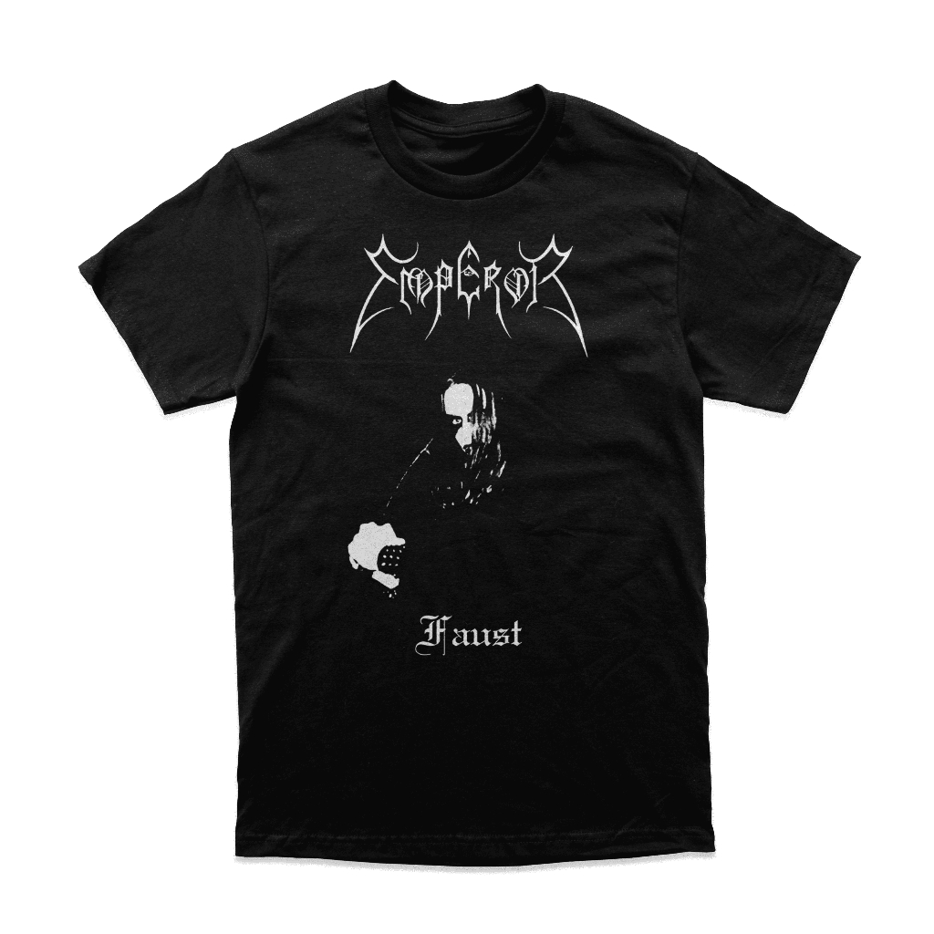 เสื้อยืดวงโลหะสีดํา Emperor "Faust" สินค้า