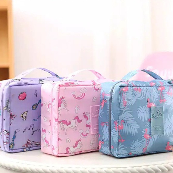 KOREAN COSMETIC BAG - MULTI POUCH COSMETIC TRAVEL BAG / KS COSMETIC ORGANIZER