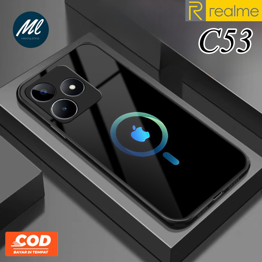 เคสRealme C53 NFC Glass Softcase [SK55] - เคสRealme C53 - เคสRealme C53 แก้วGlitter softcase - Realm