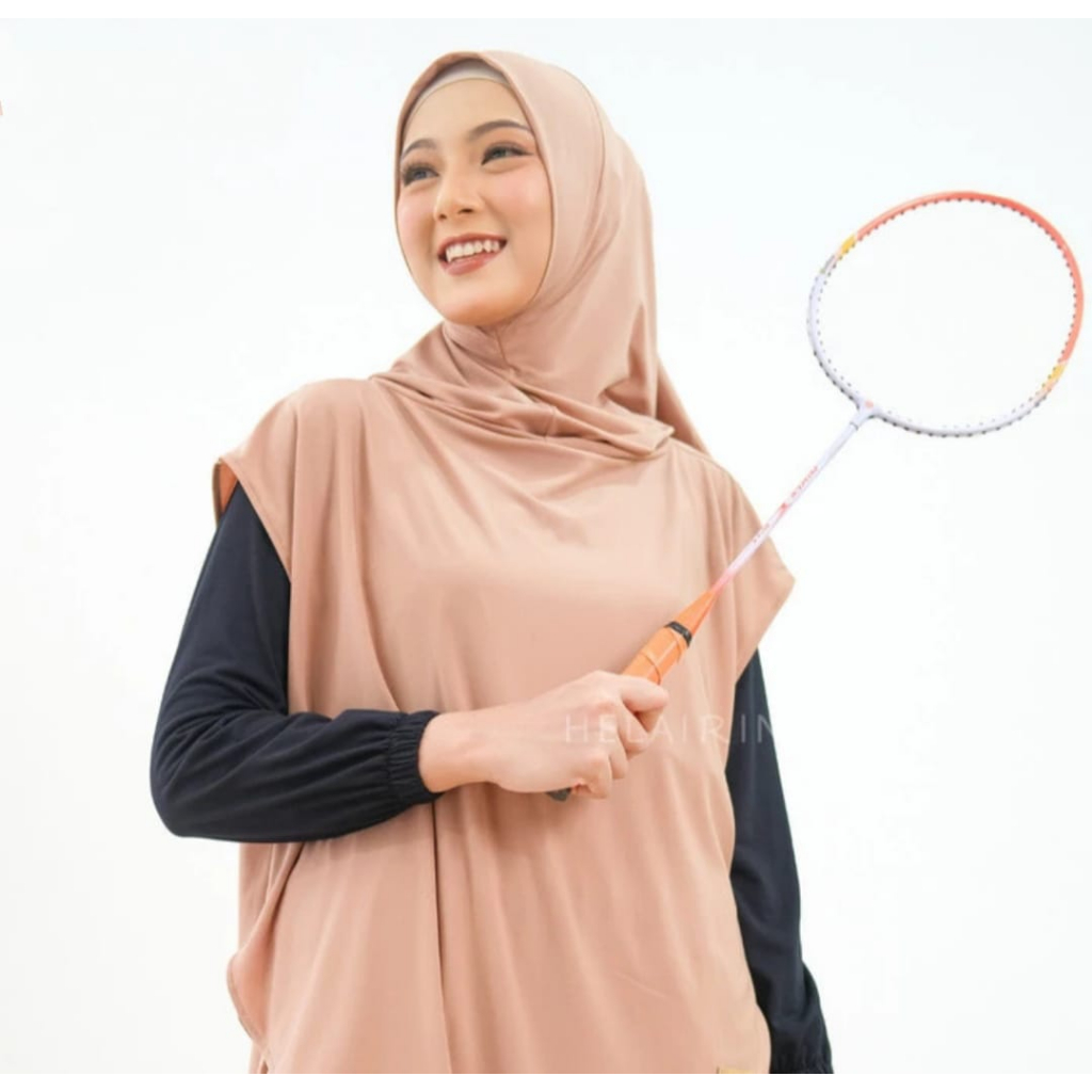 Jumbo Sporty Vest Hijab Instant Hijab Long Vest Premium Womens Sports Jersey