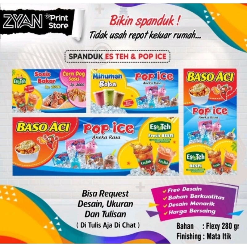 เครื่องปั่นน้ําแข็ง ICE BLENDED POP ICE BANNER