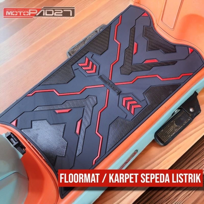 ไฟฟ้าจักรยานพรมรถจักรยานยนต์ไฟฟ้า Footrest Mat Uwinfly Goda Exotic Genio df8 df7 ฯลฯ