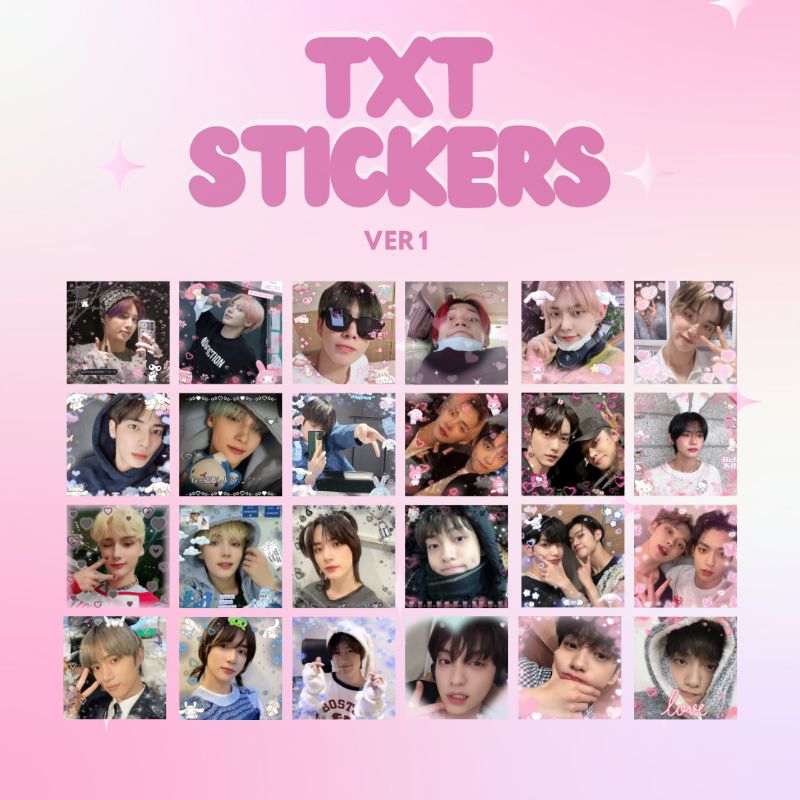 [90 ชิ้น] TXT LOVE MAIL สติ๊กเกอร์ FREBIESS สติ๊กเกอร์ DECO KPOP