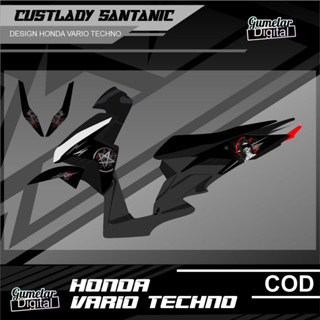 Stripping HONDA VARIO TECHNO 110 CBS KARBU OLD LADY SANTANIC เรียบง่าย มี Been Cut, Just It 01