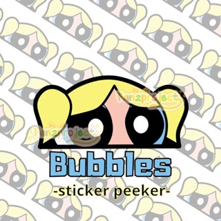 สติกเกอร์ PEEKER BUBBLES THE POWERPUFF GIRLS สําหรับเด็กผู้หญิง