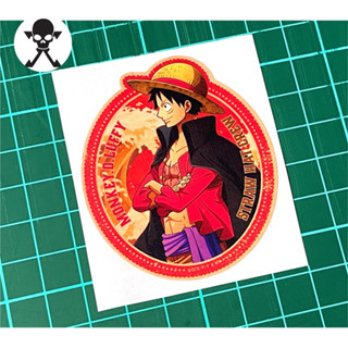 สติกเกอร์ One Piece Luffy สไตล์วินเทจ