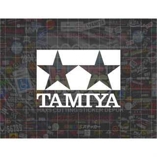 สติกเกอร์โลโก้ Tamiya ขนาด 8 ซม. 1 สี สําหรับรถจักรยานยนต์