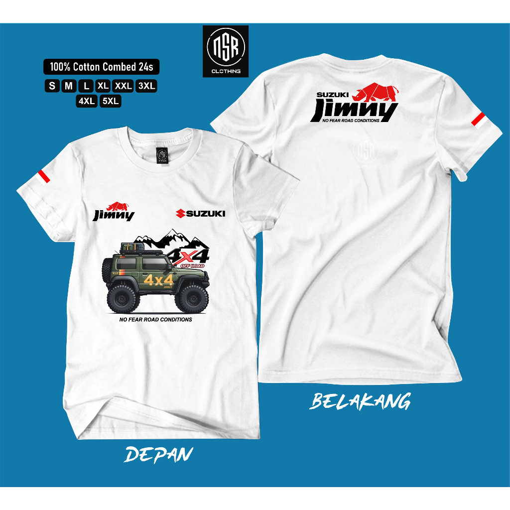 เสื้อยืด SUZUKI JIMNY P31/ JIMNY T-SHIRT/ JIMNY CLOTHES/ มีให้เลือก 4 สี