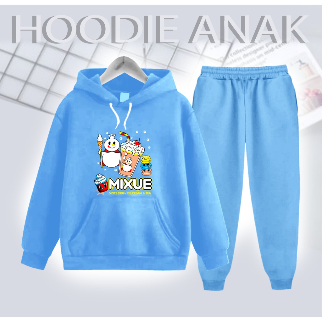 ชุดเสื้อฮู้ดเด็กผู้หญิง/ NEW MIXUE/aged 3-16 ปี