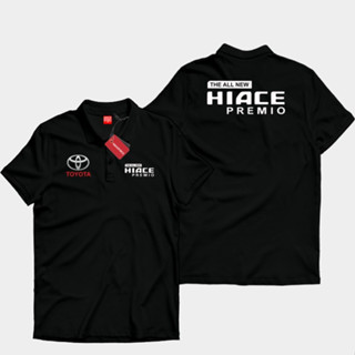 Skzk เสื้อโปโลคอปก ลายโลโก้รถยนต์ TOYOTA HIACE PREMIO Series