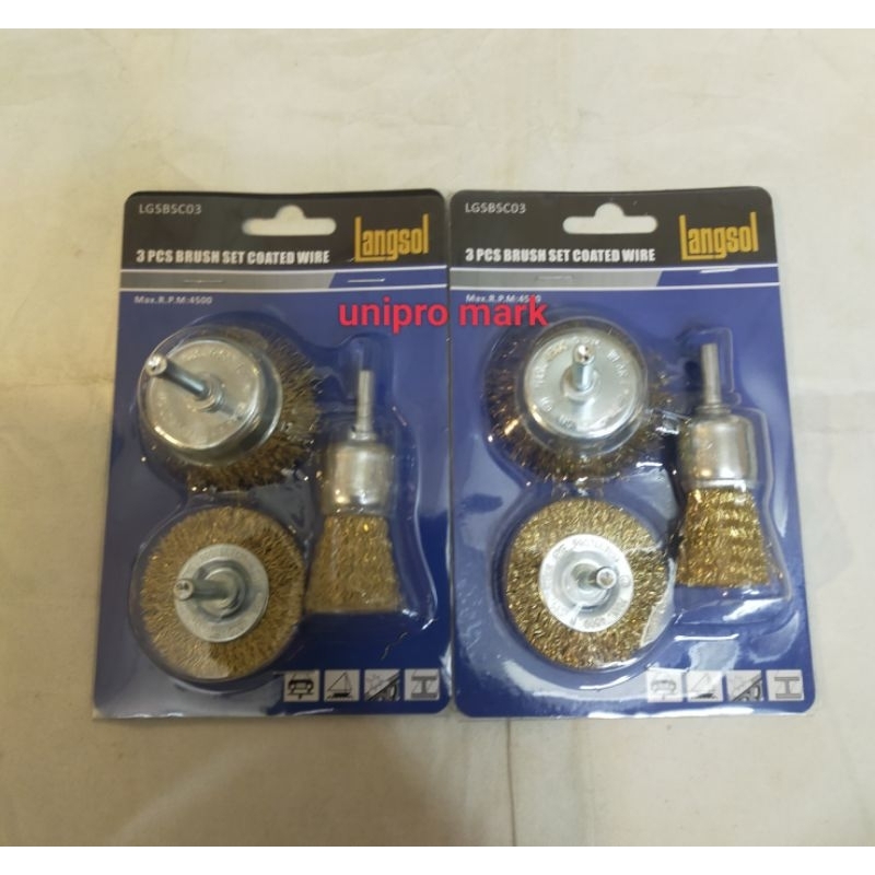 ชุดแปรงชามสีเหลืองเคลือบ COTENTS 3 ชิ้น SWP-20,SCP-20,SEP-10