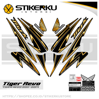 สติกเกอร์ TIGER 2000 REVO TIGER REVO TIGER REVO TIGER 2000 TIGER NEW HONDA TIGER REVO HONDA Sticker POLET ดีไซน์ใหม่ TIGER REVO Stickerkudecall MOTIF 5