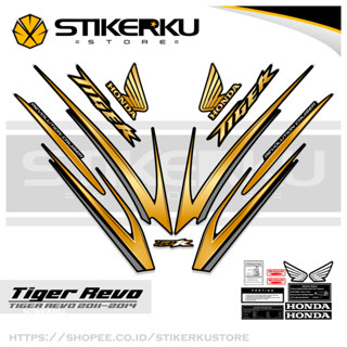 สติกเกอร์ TIGER 2000 REVO TIGER REVO TIGER REVO TIGER 2000 TIGER NEW HONDA TIGER REVO HONDA Sticker POLET ดีไซน์ใหม่ TIGER REVO Stickerkudecall MOTIF 9