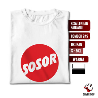 Kaos kaos kaos Parody SOSOR - Parody เสื้อยืดลําลอง แขนยาว ลายโลโก้ สําหรับผู้ชาย ผู้หญิง ไซซ์ 3XL 4XL 5XL 24s