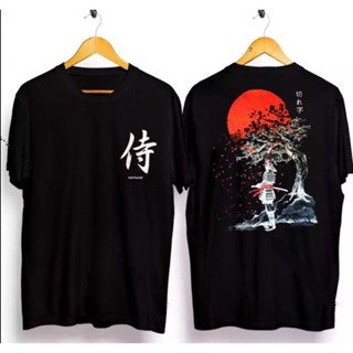 เสื้อยืด พิมพ์ลายต้นไม้ SAMURAI