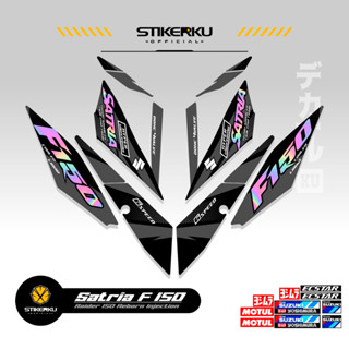 สติกเกอร์หัวฉีด SATRIA FU 150 SIMPLE F150 SATRIA F150 2016-2022 STICKER STRIPING SATRIA FU R150 STOCK DECALS RIDER FI R150 SATRIA EDITION Stickerkudecall 1st MOTIF