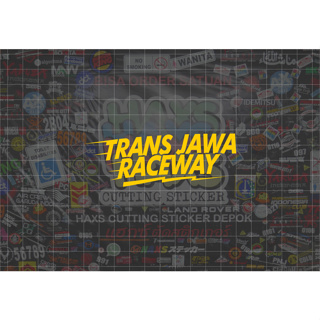 สติกเกอร์ตัด Transjava Raceway ขนาด 10 ซม. สําหรับรถจักรยานยนต์ และรถยนต์