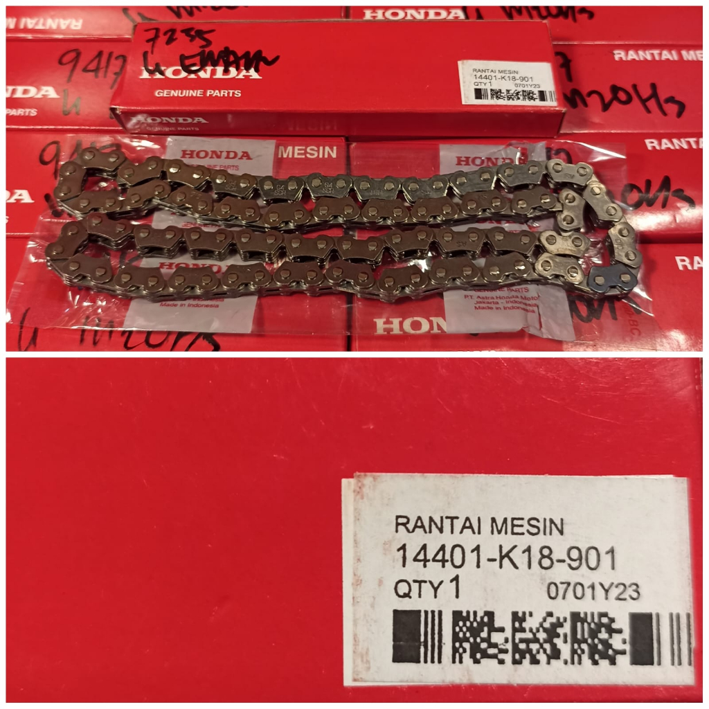 MESIN ต้นฉบับ HONDA CRF150/VERZA TEMING CHAIN 14401K18901 KETENG/ 94L FS DID ENGINE CHAIN - อะไหล่ขอ