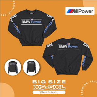 เสื้อแจ็กเก็ตกันหนาว คอกลม ผ้าฟลีซ ขนาดใหญ่ สําหรับ BMW M Power Motorsport XS S M L XL XXL 3XL 4XL 5XL