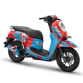 สติกเกอร์ติดแดชบอร์ดรถจักรยานยนต์ แบบเต็มตัว ลาย Doraemon สําหรับ Honda ปี 2012-2023