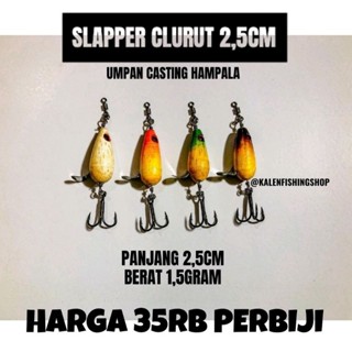 Slapper CLURUT เหยื่อตกปลาคาเลน ขนาด 2.5 ซม.