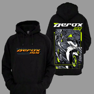 ใหม่ เสื้อกันหนาว เสื้อฮู้ดดี้ สกูตเตอร์ พรีเมี่ยม สําหรับรถจักรยานยนต์ Yamaha Aerox 155