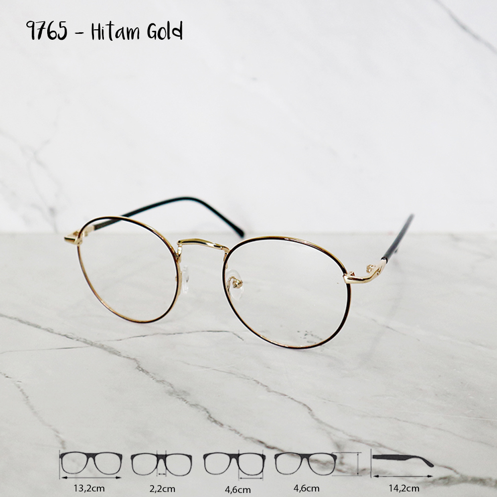 Aisee - แว่นตาบลูเรย์ ทรงกลม แสงสีฟ้า สไตล์เกาหลี