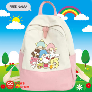 กระเป๋าเป้สะพายหลัง ลายตัวละคร Sanrio สําหรับเด็กนักเรียน