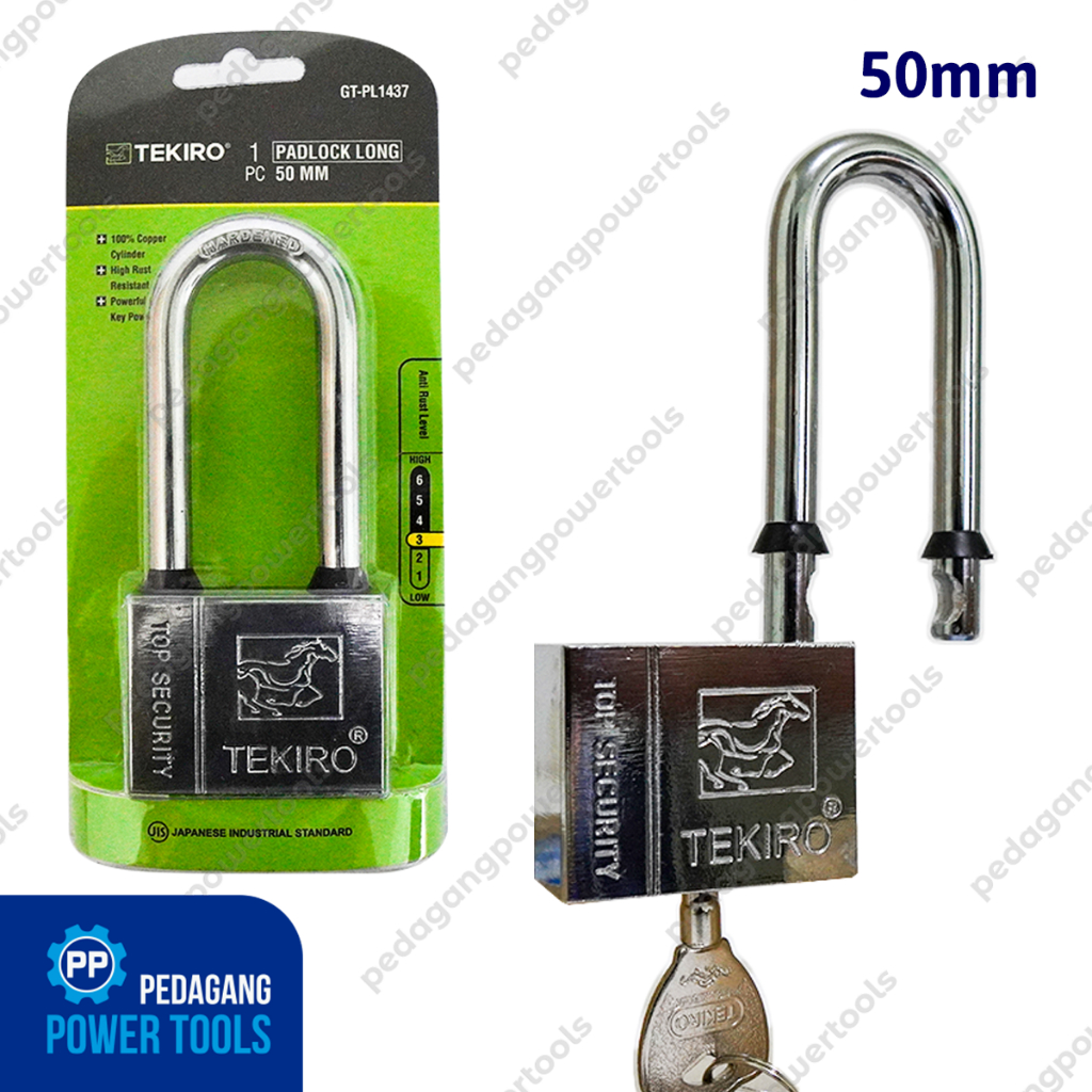 TEKIRO แป้นคล้องคอยาว 50 มม. แป้นล็อคยาว GT-PL1437