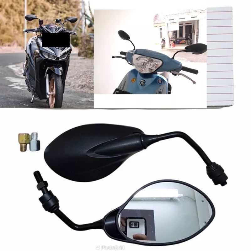 YAMAHA X1 REARVIEW MIRROR รุ่น YMH 125 Z UNIVERSAL HND ALREADY HAS A MIRROR CONNECTION BOLT