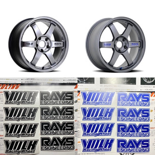 Rays สติกเกอร์ติดขอบล้อรถยนต์ ลาย Volk Racing Cutinng 8 ชิ้น