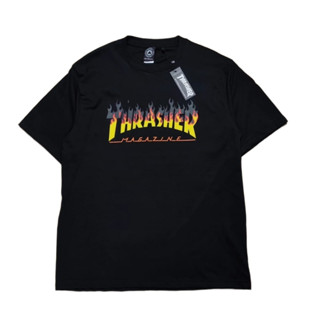 เสื้อยืด ลาย Thrasher BBQ สีดํา