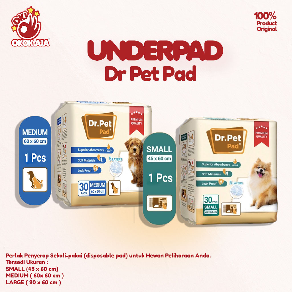 Underpad สําหรับแมวและสุนัข Dr PET PAD โดย Sensi 5 ชั้น