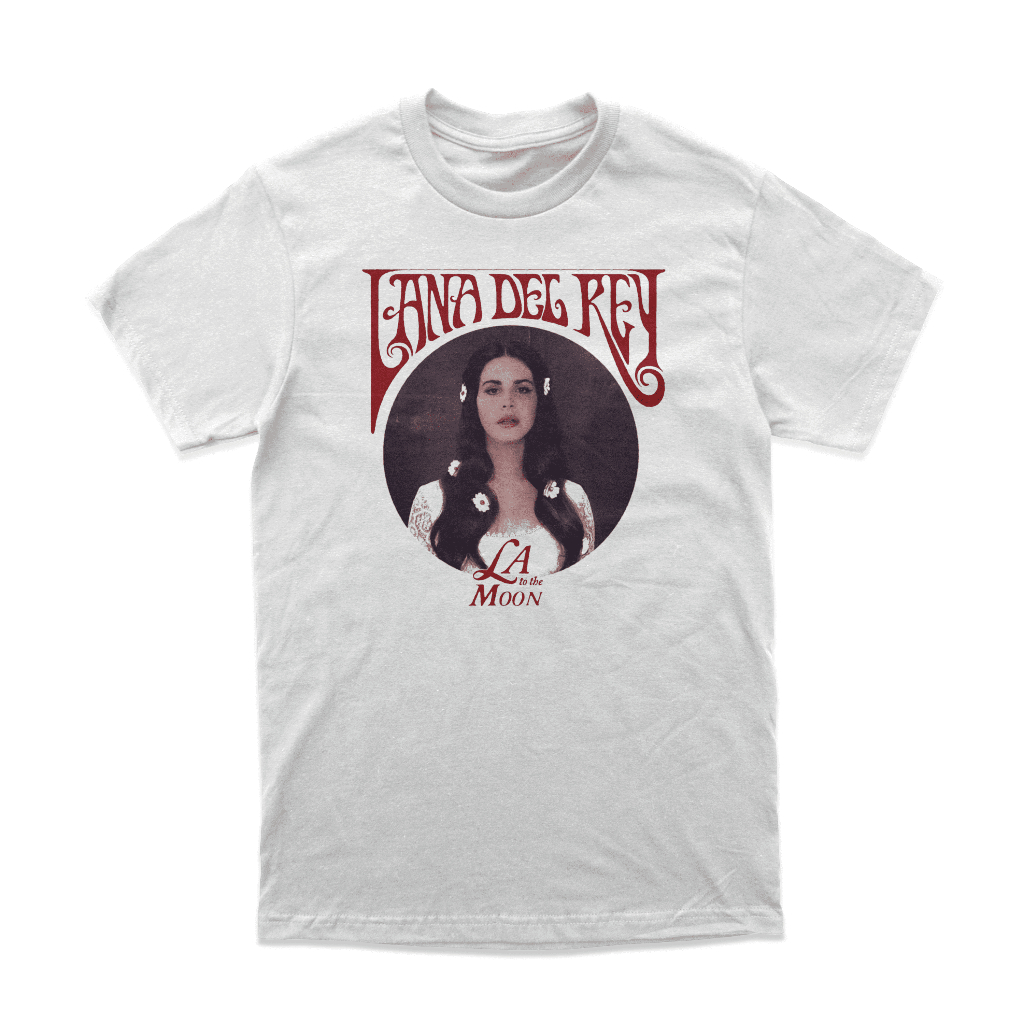 Lana Del Rey เสื้อยืดวินเทจ "LA To The Moon" สินค้า